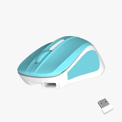 MOUSE WIRELESS MT-MINIGO CYAN MEETION