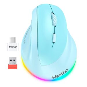 MOUSE WIRELESS ERGONOMICO MT-BTM010R AZUL MEETION