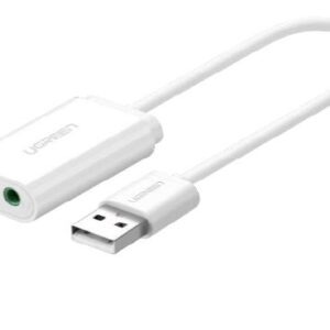 TARJETA DE SONIDO  USB 2.0 BLANCO UGREEN