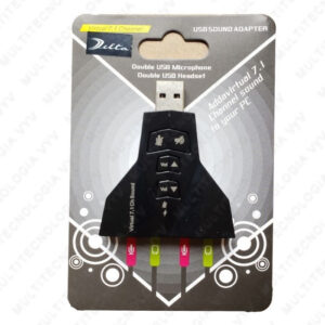 TARJETA DE SONIDO DELTA USB 4 ENTRADAS CANALES 7.1