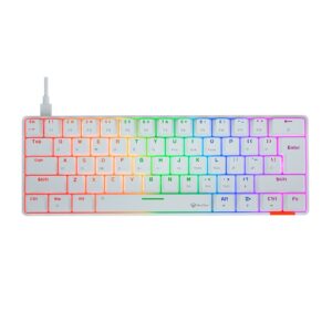 TECLADO GAMER MT-MK005 MECANICO BLANCO MEETION
