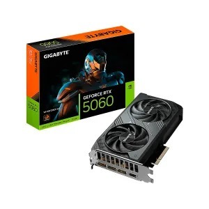 TARJETA DE VIDEO GIGABYTE GEFORCE RTX™ 5060 WINDFORCE 8G GDDR7 1 HDMI 3 DISPLAY PORT *GARANTÍA: 3 AÑOS