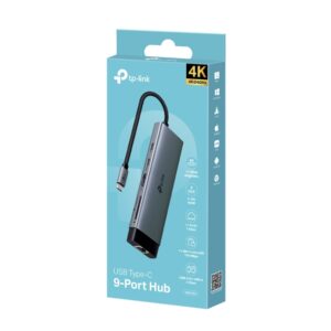 CONVERTIDOR TPLINK HUB UH9120 (HDMI / RJ45 / 5x USB / 9 EN 1)