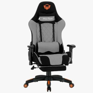 SILLA GAMER MEETION CHR25 NEGRO+GRIS
