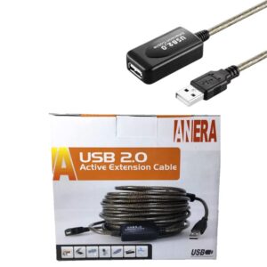 CABLE DE DATOS EXTENSION MACHO A HEMBRA 20 MTS AMPLIFICADA ANERA