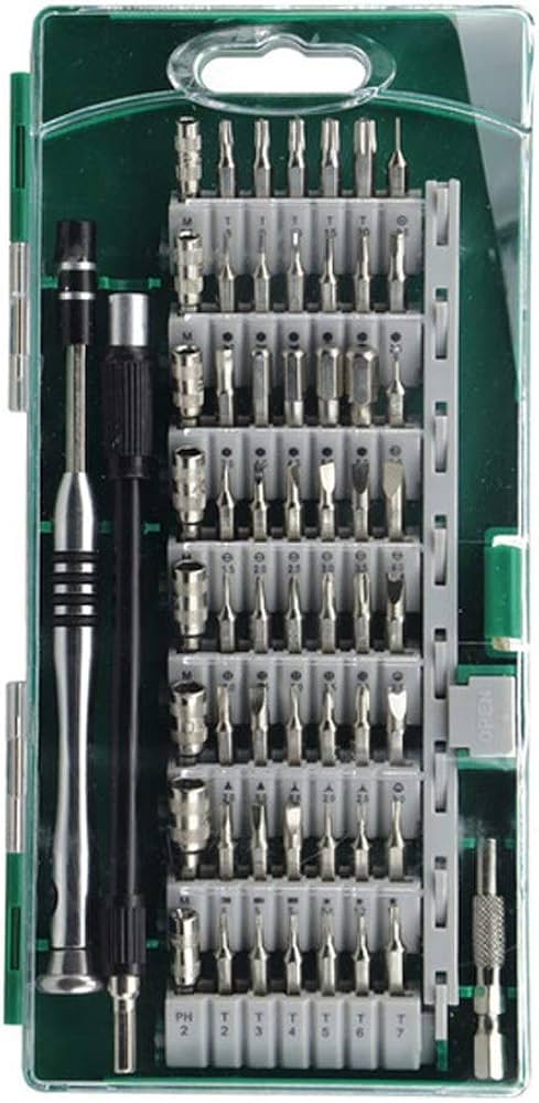 KIT DE DESTORNILLADORES DE PRECISIÓN 60 EN 1 MAGNÉTICO