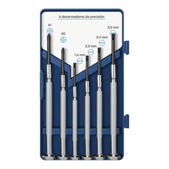 JUEGO DE DESTORNILLADORES DE RELOJERÍA (6 PIEZAS) SENCILLO