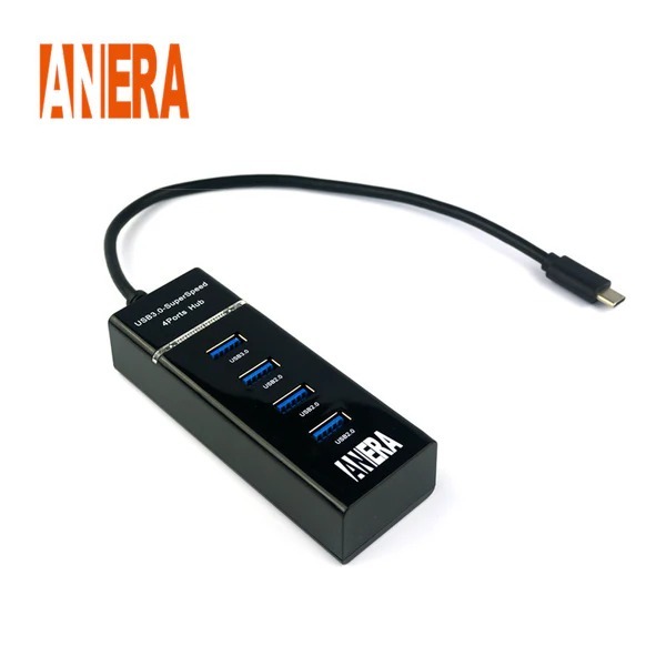 HUB TIPO C A 4 PUERTOS USB 3.0 ANERA AE-CHUB3123