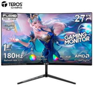 MONITOR GAMING TEROS TE-2787G (FHD VA CURVO 180 HZ)