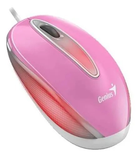 MOUSE GENIUS DX-MINI (NEGRO Y ROSA) - Imagen 2
