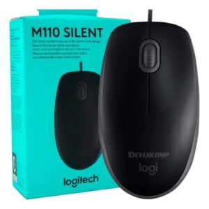 MOUSE LOGITECH ALÁMBRICO M110 SILENT (NEGRO)