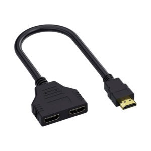 CABLE ADAPTADOR HDMI EN Y (1 MACHO A 2 HEMBRAS, 30 CM)