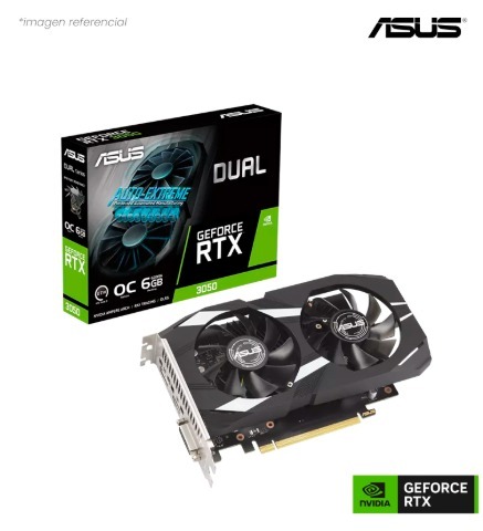 TARJETA DE VIDEO ASUS DUAL GEFORCE RTX 3050 OC 6GB GDDR6
