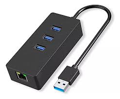 HUB USB TIPO C 3.1 GEN2 A 3 PUERTOS USB 3.0 + RJ45 (17CM)