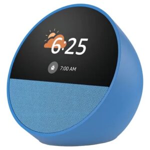 Asistente de Voz Amazon Echo Spot (Modelo 2024) - Pantalla 2.83" - Reloj Personalizable - Azul