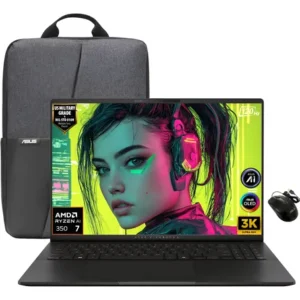 LAPTOP ASUS VIVOBOOK S16 OLED | AMD RYZEN 7 AI 350 | 24GB RAM | 1TB SSD | BLACK