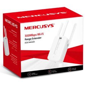 EXTENSOR DE RANGO MERCUSYS MW300RE | WI-FI 300MBPS | 3 ANTENAS | WHITE