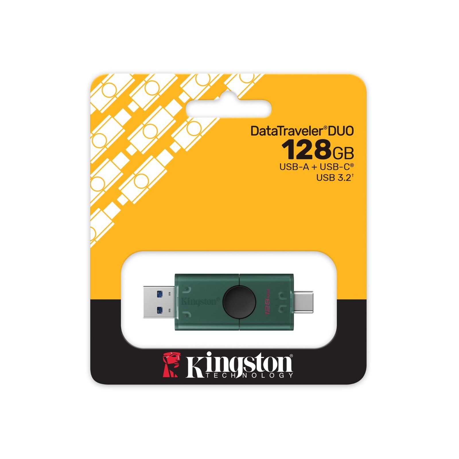 KINGSTON DATATRAVELER DUO 128GB USB-A / USB-C - UNIDAD FLASH CON TAPA DESLIZANTE
