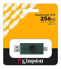 KINGSTON DATATRAVELER DUO 256GB USB-A / USB-C - UNIDAD FLASH CON TAPA DESLIZANTE