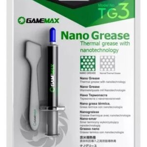 PASTA TÉRMICA GAMEMAX TG3 - NANOTECNOLOGÍA - 3 GRAMOS