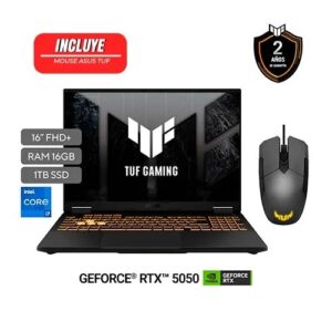 ASUS TUF GAMING F16 BLACK - i7-14650HX - 16GB RAM - RTX 5070 8GB