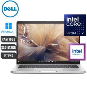 DELL PRO 14 PLUS PB14250 SILVER -  CORE ULTRA 7 266V vPRO - 16GB RAM - 512GB SSD - 2EN1 TOUCH