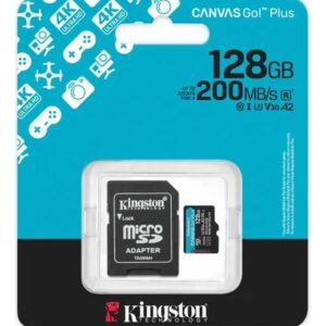 KINGSTON 128GB CANVAS GO! PLUS PARA DRONES Y CÁMARAS