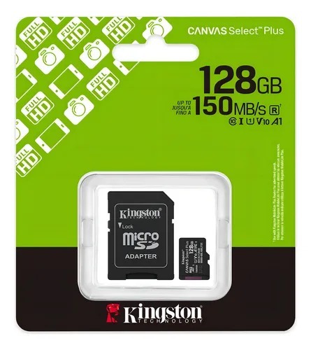 KINGSTON 128GB CANVAS SELECT PLUS PARA SMARTPHONES Y TABLETS