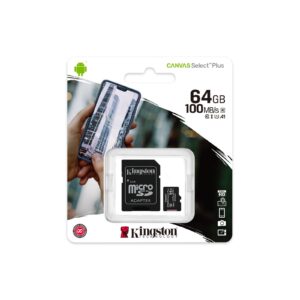 KINGSTON 64GB CANVAS SELECT PLUS PARA SMARTPHONES Y CÁMARAS