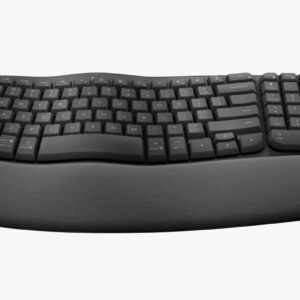 LOGITECH WAVE KEYS - TECLADO ERGONÓMICO INALÁMBRICO CON REPOSAMANOS GRAPHITE