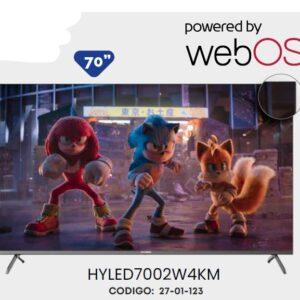 TV HYUNDAI 70 PULGADAS HYLED7002W4KM SMART TV WEBOS 4K UHD NEGRO