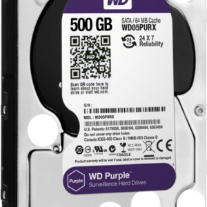 DISCO DURO WESTERN PURPLE PULL - 500GB - 3.5" - VIGILANCIA / PC - PÚRPURA