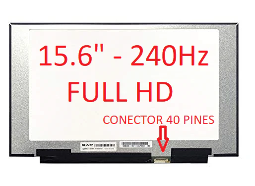 PANTALLA 15.6 LED SLIM 40 PINES FULL HD NARROW 240HZ NEGRO