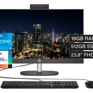 ALL-IN-ONE HP PROONE 240 G10 CORE I5-1334U 16GB RAM 512GB SSD 23.8 PULG FREEDOS NEGRO