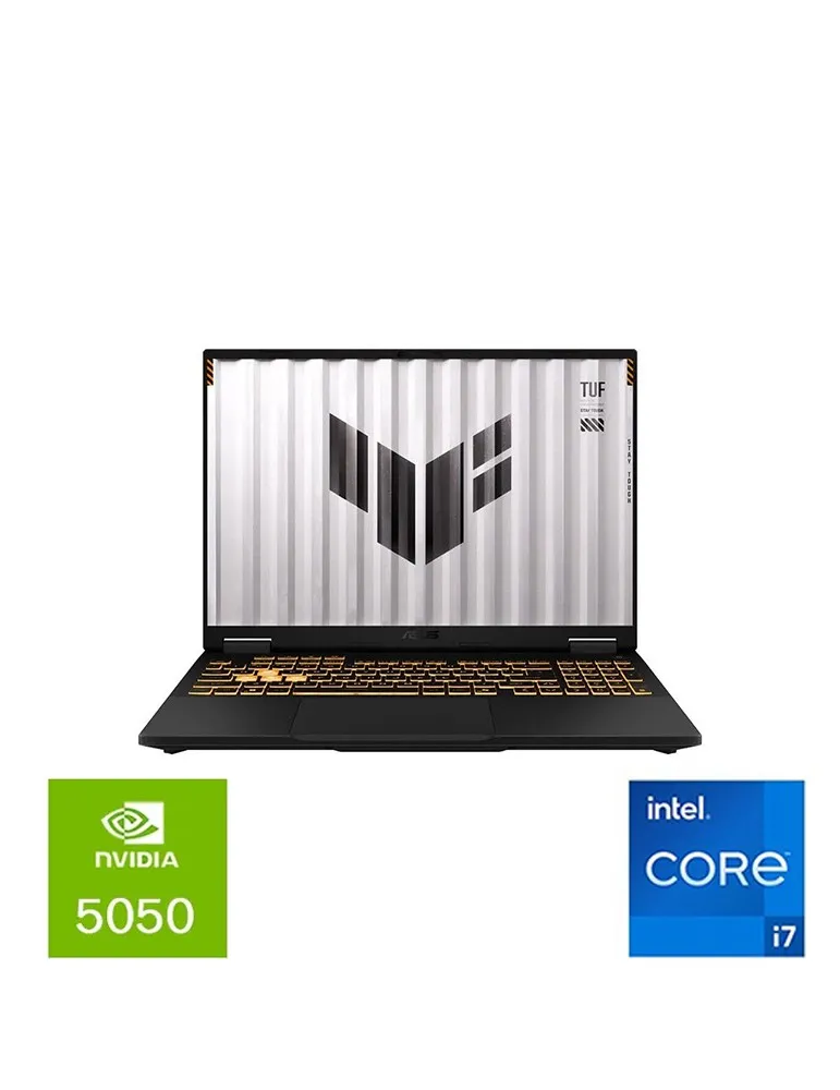 PORTÁTIL ASUS TUF GAMING F16 FX608JHR-RV026 CORE i7-14650HX 16GB RAM 1TB SSD RTX 5050 8GB GRAY