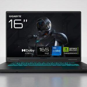 PORTÁTIL GIGABYTE GAMING A16 CORE i7-13620H 16GB RAM 1TB SSD RTX 5060 BLACK