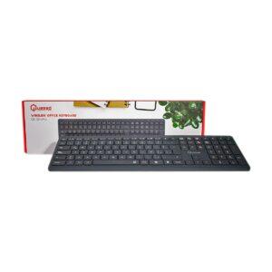 TECLADO QUASAD QK-SLIMPRO WIRELESS RECARGABLE SLIM DESIGN BLACK