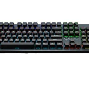 TECLADO GAMER MEETION MK007 MECÁNICO RGB BLACK