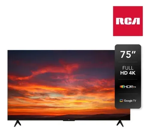 TELEVISOR RCA QLED 4K 75 PULG SMART TV GOOGLE TV WIFI BLUETOOTH BLACK