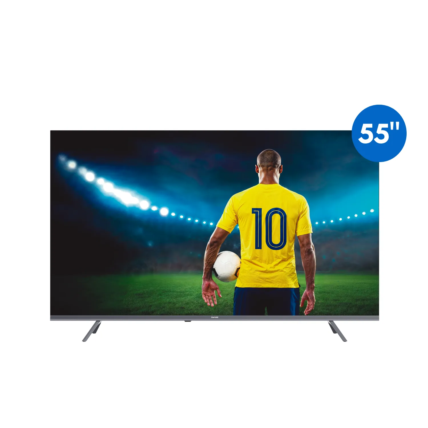 TELEVISOR STARGOLD QLED UHD 55 PULG SMART TV GOOGLE TV HDMI USB WIFI BLACK