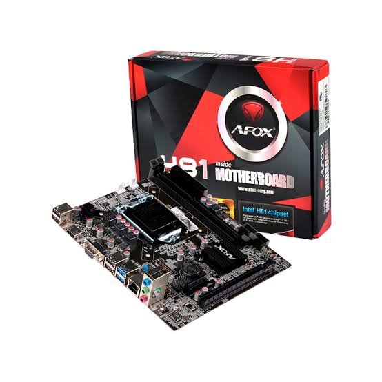TARJETA MADRE AFOX SOCKET LGA 1150 INTEL H81 DDR3 BLACK