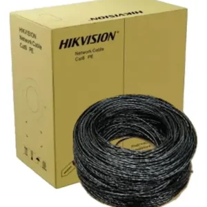 CABLE DE RED UTP HIKVISION CAT6 EXTERIOR 305 METROS 100% COBRE 24AWG POE FLUKE DS-1LN6OUTPE NEGRO