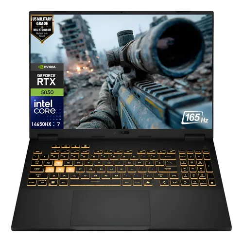 LAPTOP GAMER ASUS TUF GAMING F16 FX608JHR-RV350 INTEL CORE I7-14650HX 16GB 512GB SSD NVIDIA GEFORCE RTX 5050 8GB 16" FHD WIN 11 GRAY + MOUSE